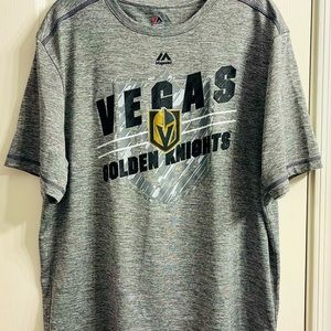 NHL Las Vegas Golden Knights Hockey Mens Majestic Activewear TShirt Large